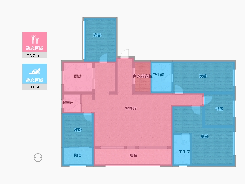 云南省-昆明市-俊发城-140.00-户型库-动静分区