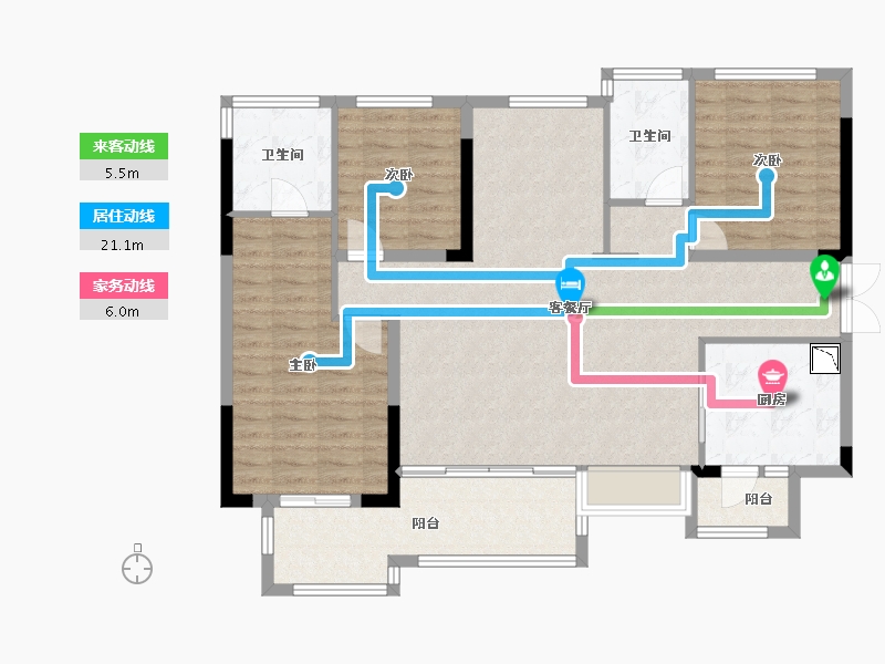 四川省-成都市-远洋朗基国宾御府-114.01-户型库-动静线