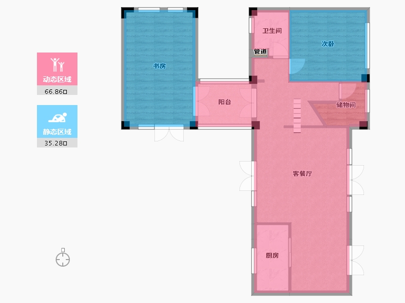 浙江省-湖州市-融创莫干溪谷-93.91-户型库-动静分区