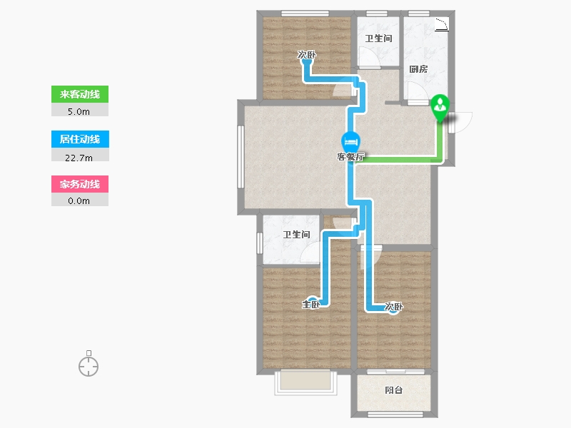 山东省-济南市-博纳龙域天城-103.00-户型库-动静线