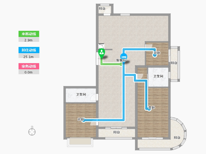 河北省-唐山市-梧桐大道-141.22-户型库-动静线