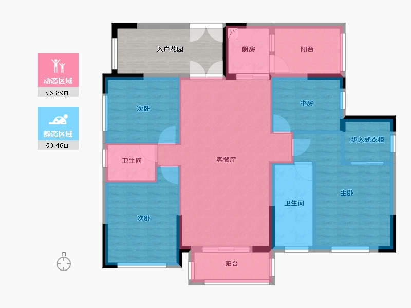 四川省-遂宁市-华翔城-116.16-户型库-动静分区