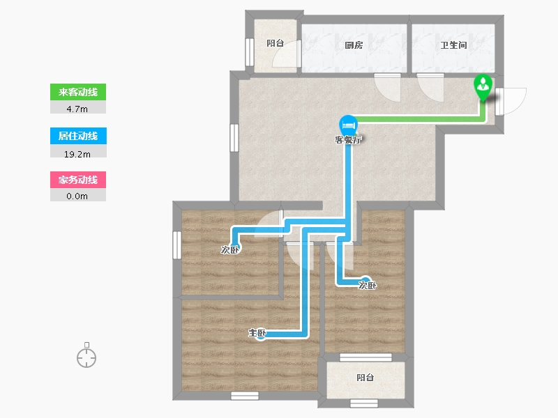 北京-北京市-西豪逸景-65.64-户型库-动静线