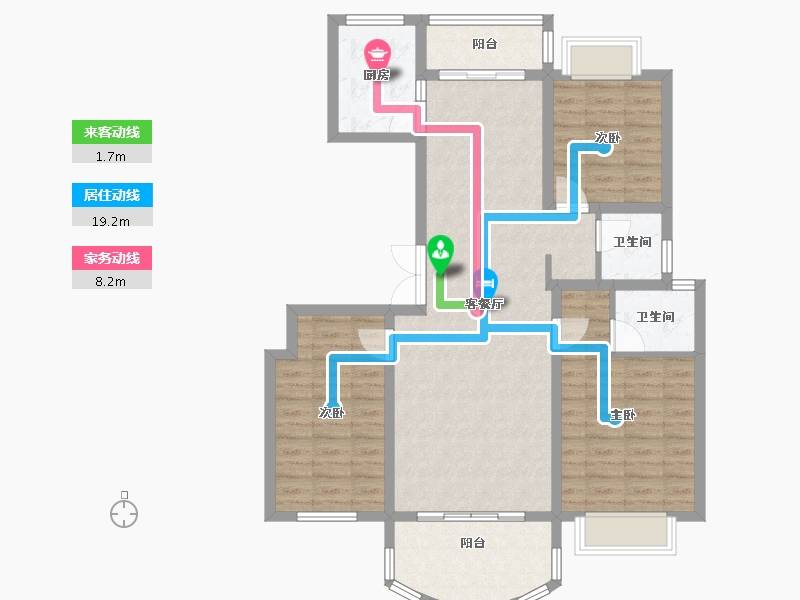 河南省-信阳市-泰阳辰-98.56-户型库-动静线