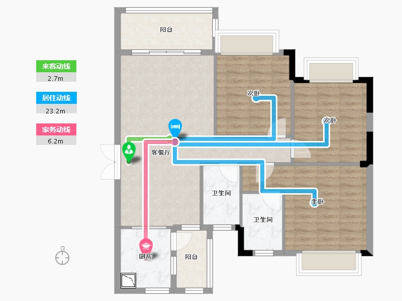 广西壮族自治区-柳州市-观山福邸-92.01-户型库-动静线