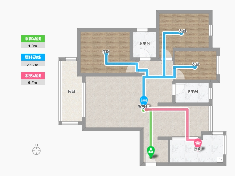 上海-上海市-春申景城-86.93-户型库-动静线