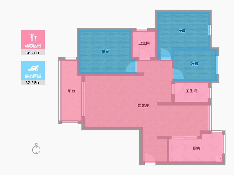 上海-上海市-春申景城-86.93-户型库-动静分区