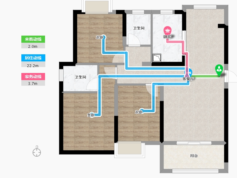 湖北省-襄阳市-东津世纪城-87.52-户型库-动静线