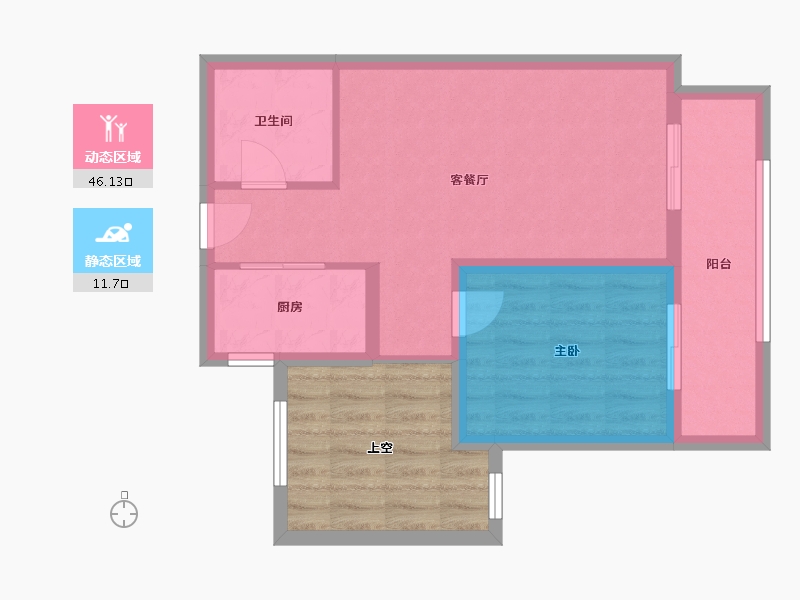 河北省-石家庄市-东城国际-60.90-户型库-动静分区