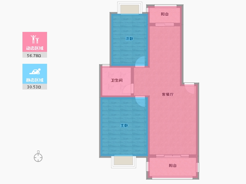 广西壮族自治区-桂林市-水岸新城-78.25-户型库-动静分区