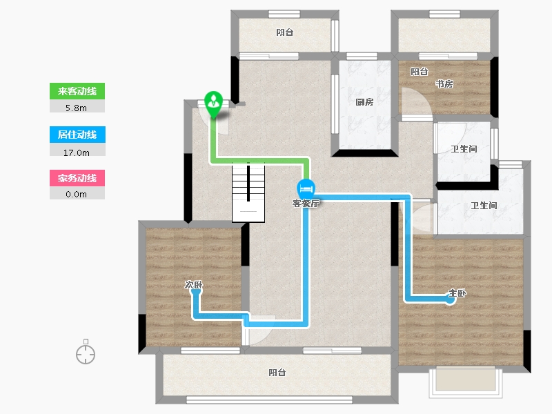 江苏省-南通市-九溪源著-120.00-户型库-动静线