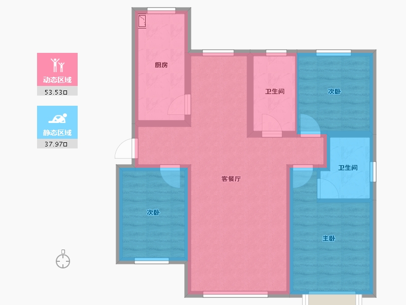 山西省-大同市-领阅·四季-80.75-户型库-动静分区