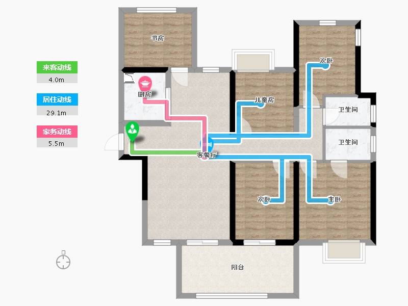 广西壮族自治区-南宁市-建发玺院-107.00-户型库-动静线