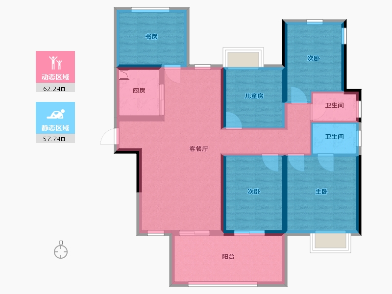 广西壮族自治区-南宁市-建发玺院-107.00-户型库-动静分区