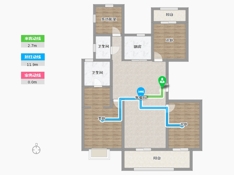 广西壮族自治区-南宁市-彰泰红-117.90-户型库-动静线