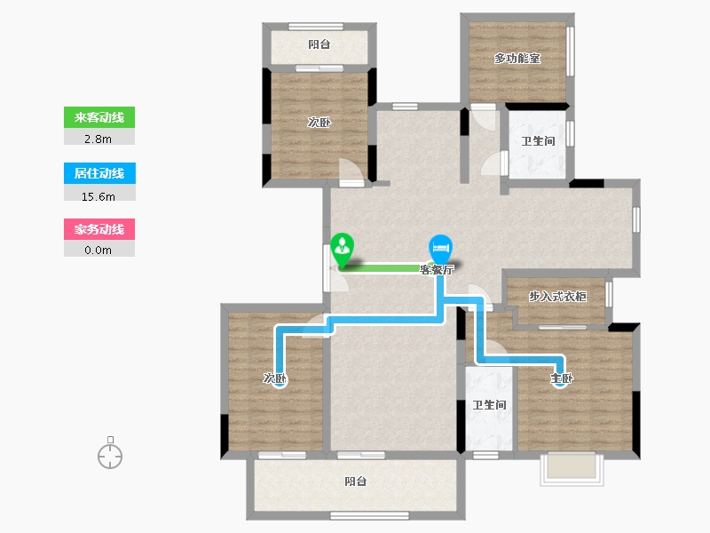 广西壮族自治区-南宁市-彰泰红-133.36-户型库-动静线