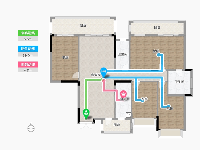 广西壮族自治区-南宁市-梦之岛江湾一品-171.18-户型库-动静线