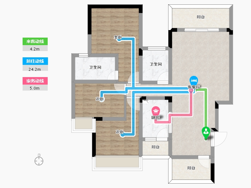 四川省-泸州市-金信锦源品尚-92.16-户型库-动静线