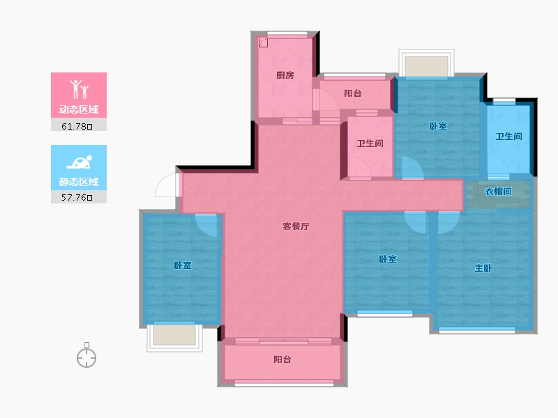 广西壮族自治区-百色市-领袖尚都-107.06-户型库-动静分区