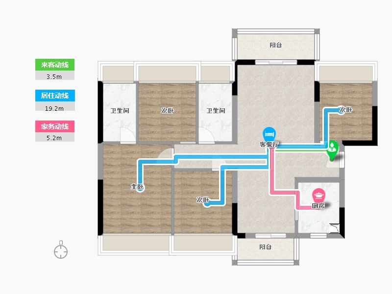 广东省-中山市-龙光・玖龙山-94.81-户型库-动静线