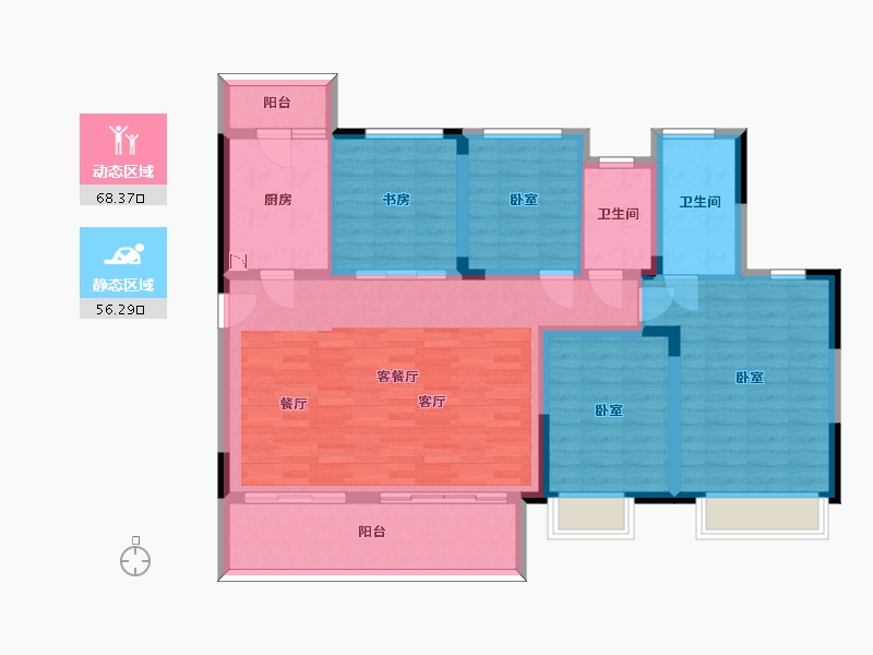 四川省-泸州市-中天文旅城-111.99-户型库-动静分区