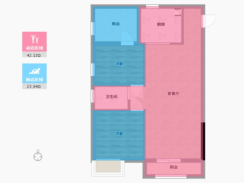 广西壮族自治区-南宁市-大嘉汇岭秀一方-59.03-户型库-动静分区