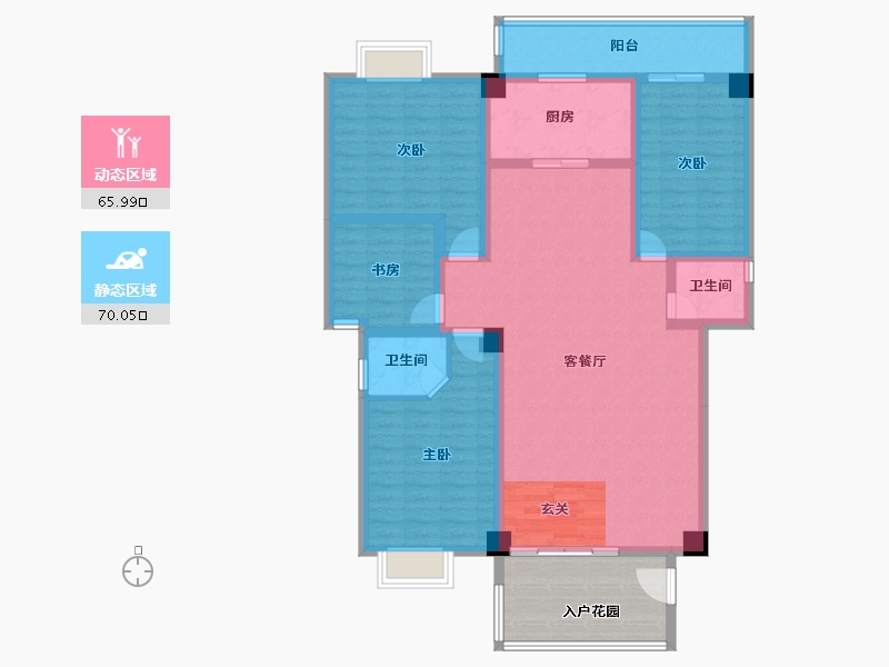 广东省-潮州市-东晖家园-131.45-户型库-动静分区