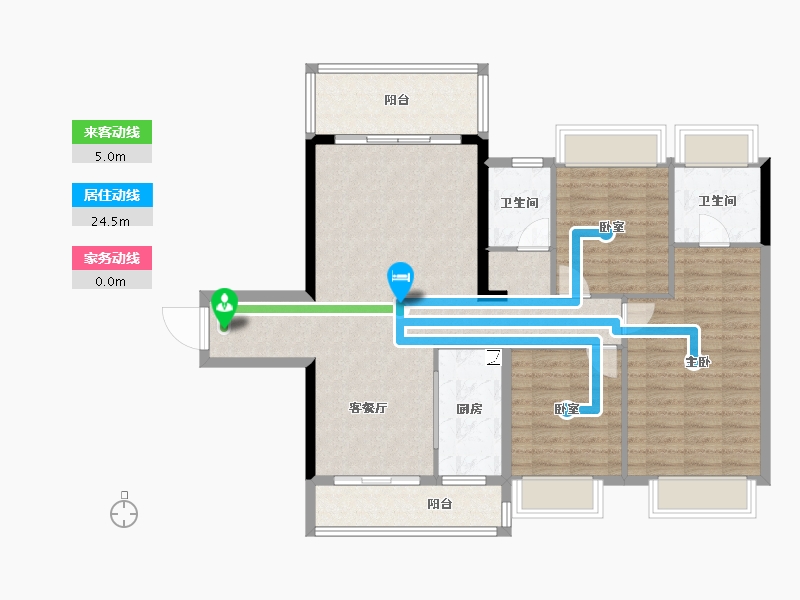 广西壮族自治区-贵港市-盛世青云府-104.56-户型库-动静线