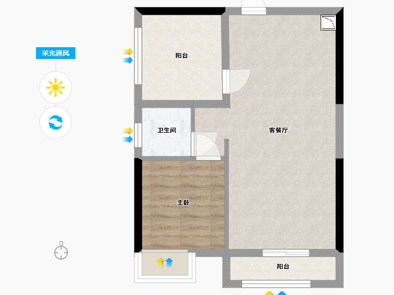 广西壮族自治区-南宁市-大嘉汇岭秀一方-48.33-户型库-采光通风