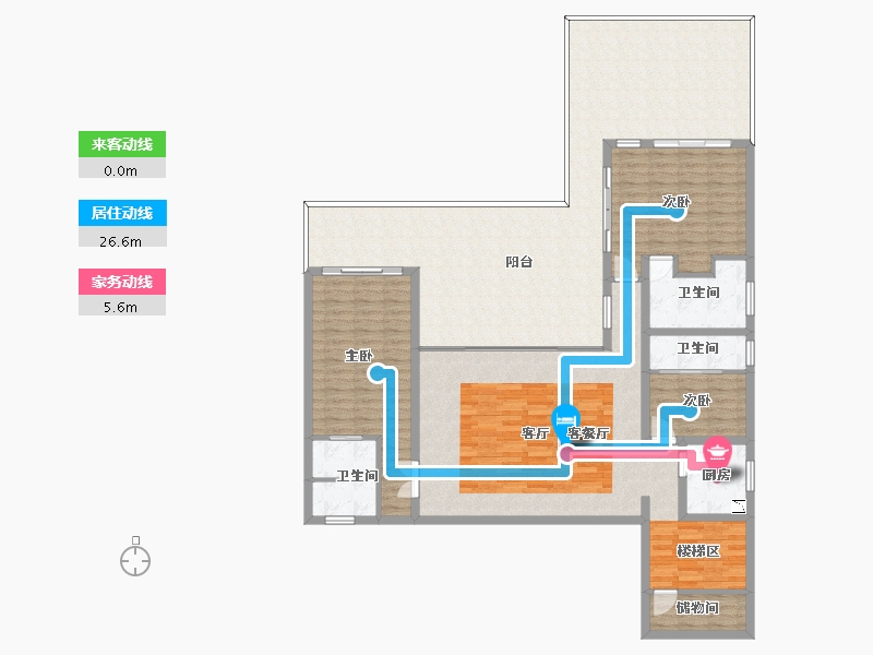 海南省-儋州市-凤凰谷·康帝度假酒店-179.68-户型库-动静线