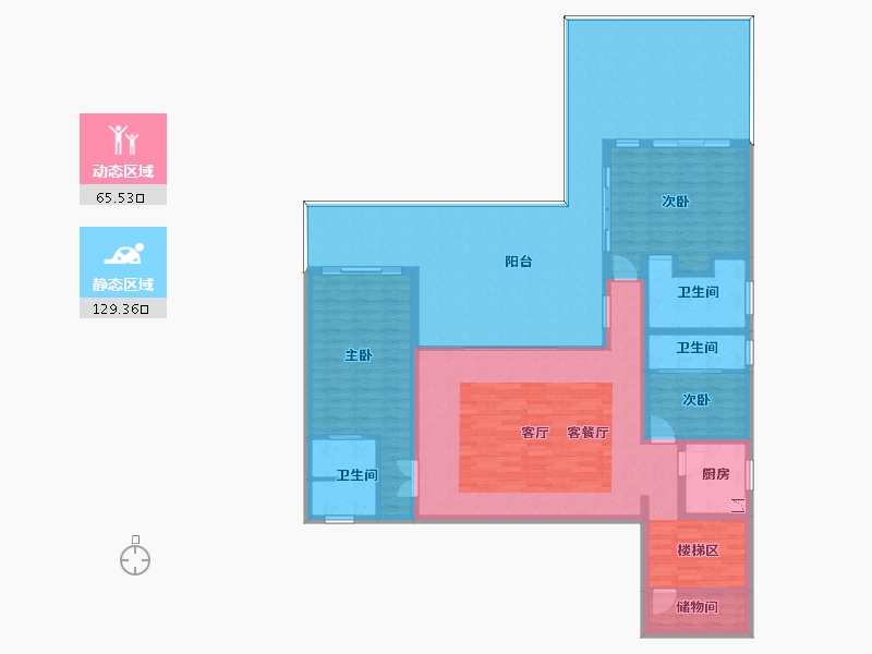 海南省-儋州市-凤凰谷·康帝度假酒店-179.68-户型库-动静分区