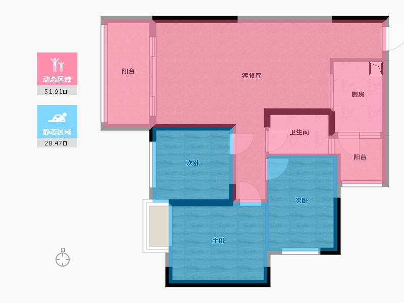 广西壮族自治区-桂林市-溪岸枫景-71.12-户型库-动静分区