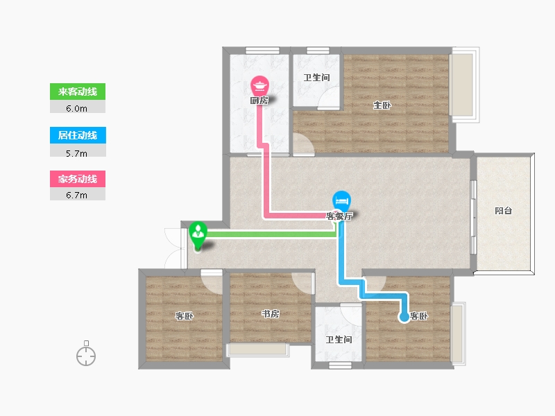 四川省-泸州市-锦绣山水印象-103.10-户型库-动静线