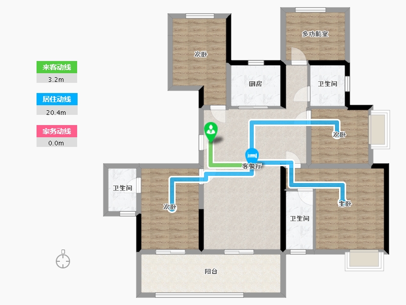 广西壮族自治区-南宁市-彰泰红-122.99-户型库-动静线