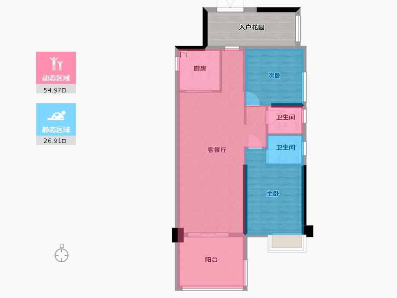 广东省-中山市-聚豪园-83.00-户型库-动静分区