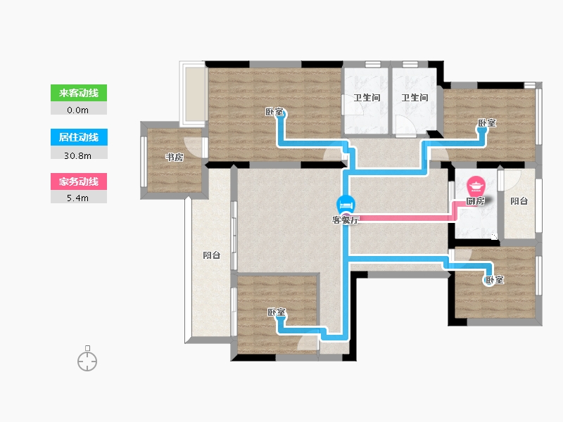 四川省-泸州市-金科博翠湾-115.19-户型库-动静线