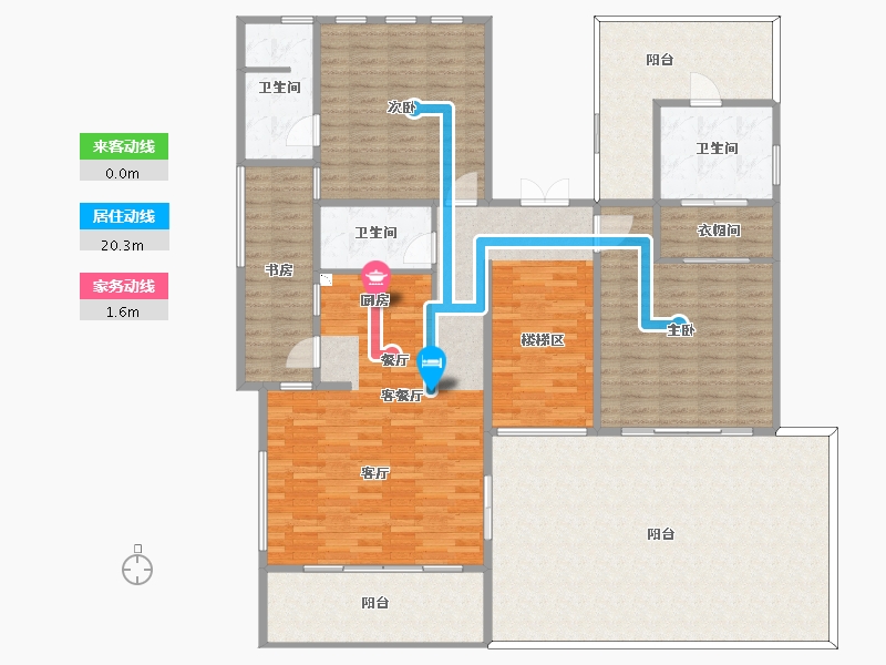 海南省-儋州市-凤凰谷·康帝度假酒店-187.61-户型库-动静线