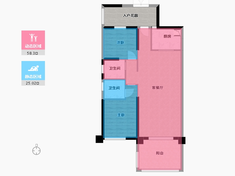 广东省-中山市-聚豪园-83.20-户型库-动静分区