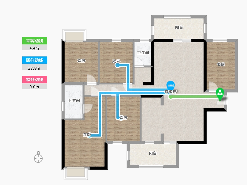 广西壮族自治区-南宁市-阿尔卑斯-125.74-户型库-动静线