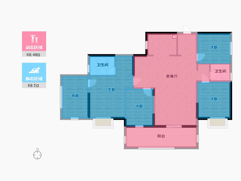 广西壮族自治区-南宁市-阿尔卑斯-122.74-户型库-动静分区