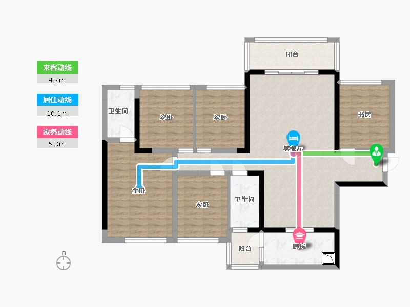 广东省-中山市-龙光・天禧-118.40-户型库-动静线