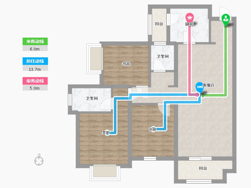 广西壮族自治区-南宁市-悦桂绿地新世界-81.26-户型库-动静线