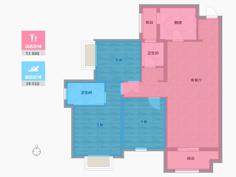 广西壮族自治区-南宁市-悦桂绿地新世界-81.26-户型库-动静分区