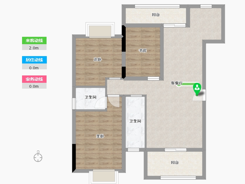 广西壮族自治区-北海市-家易文莉园-85.01-户型库-动静线