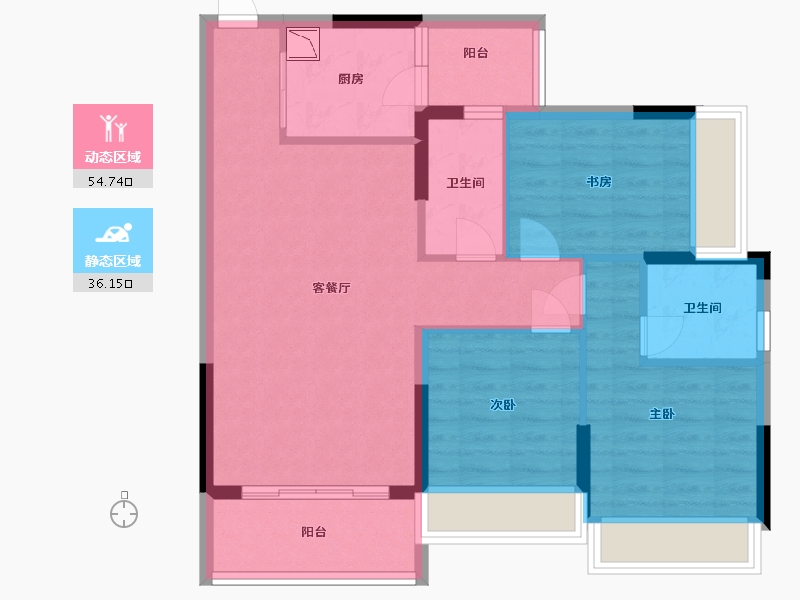 广东省-中山市-纯水岸-81.00-户型库-动静分区