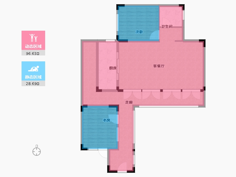 广西壮族自治区-南宁市-招商十里云裳-113.46-户型库-动静分区