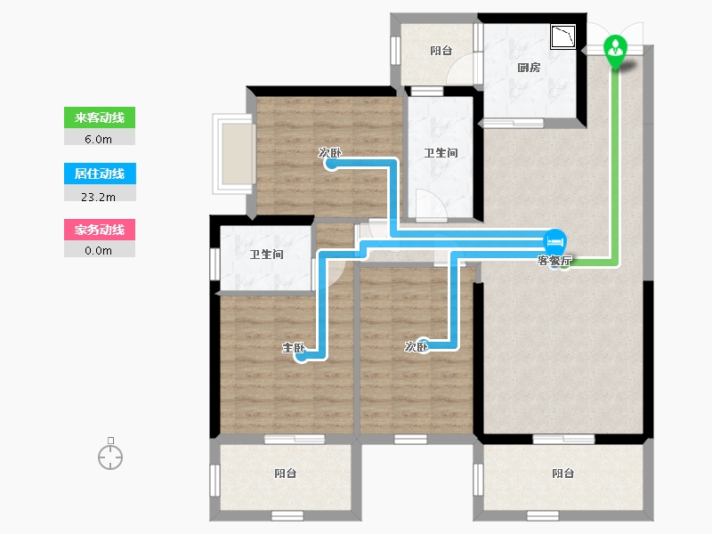 广西壮族自治区-南宁市-吉祥凤景湾-101.50-户型库-动静线