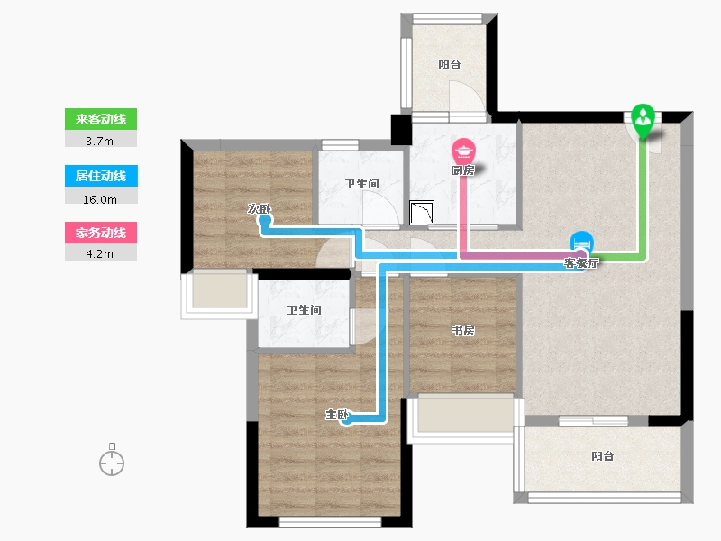 广东省-中山市-纯水岸-69.11-户型库-动静线