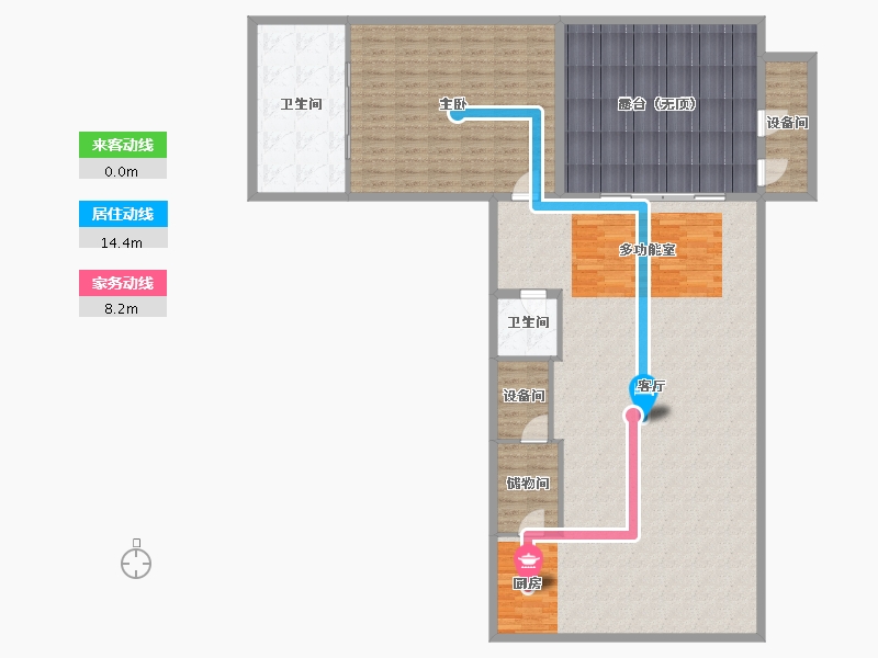 海南省-三亚市-棠岸-174.30-户型库-动静线