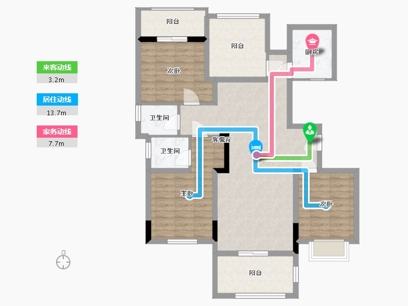 广西壮族自治区-北海市-家易文莉园-98.95-户型库-动静线